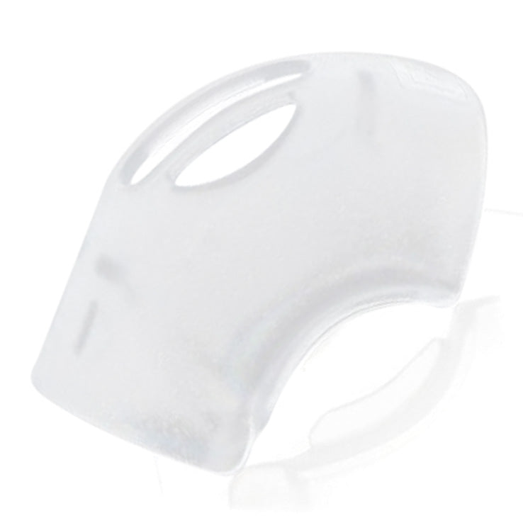 An elbow diffuser cover for F&P Zest Q Series CPAP Masks, transparent and silicone material.