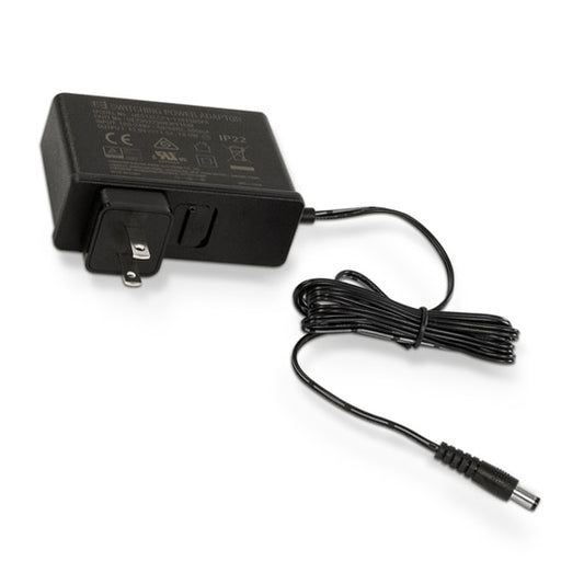 An AC Power Supply Cord with North American plug designed for SoClean 3 CPAP/BiPAP Sanitizers. The cord is black and there is a power brick with certification labels.