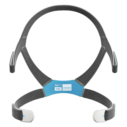 AirFit F40 CPAP Mask Headgear Standard with Blue Size Patch