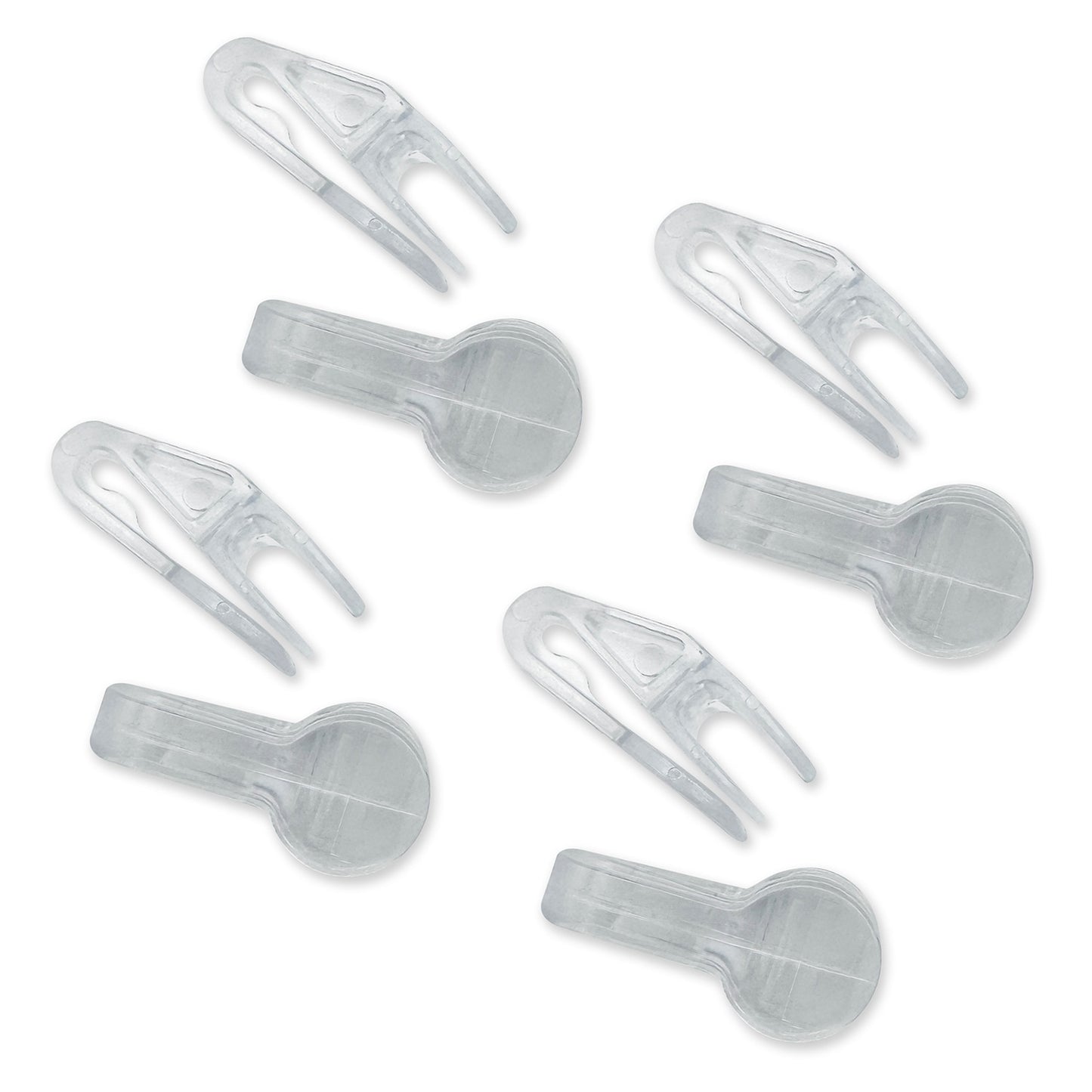 4 Paris of clear o2 ear buddies oxygen cannula clips