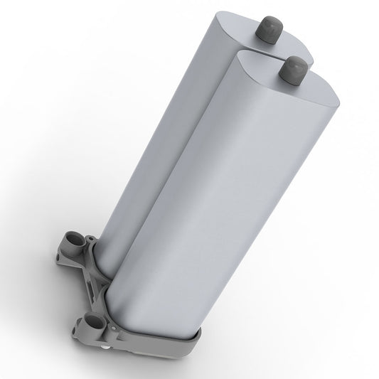 A pair of gray replacement columns for Inogen One G4 Portable Oxygen Concentrators