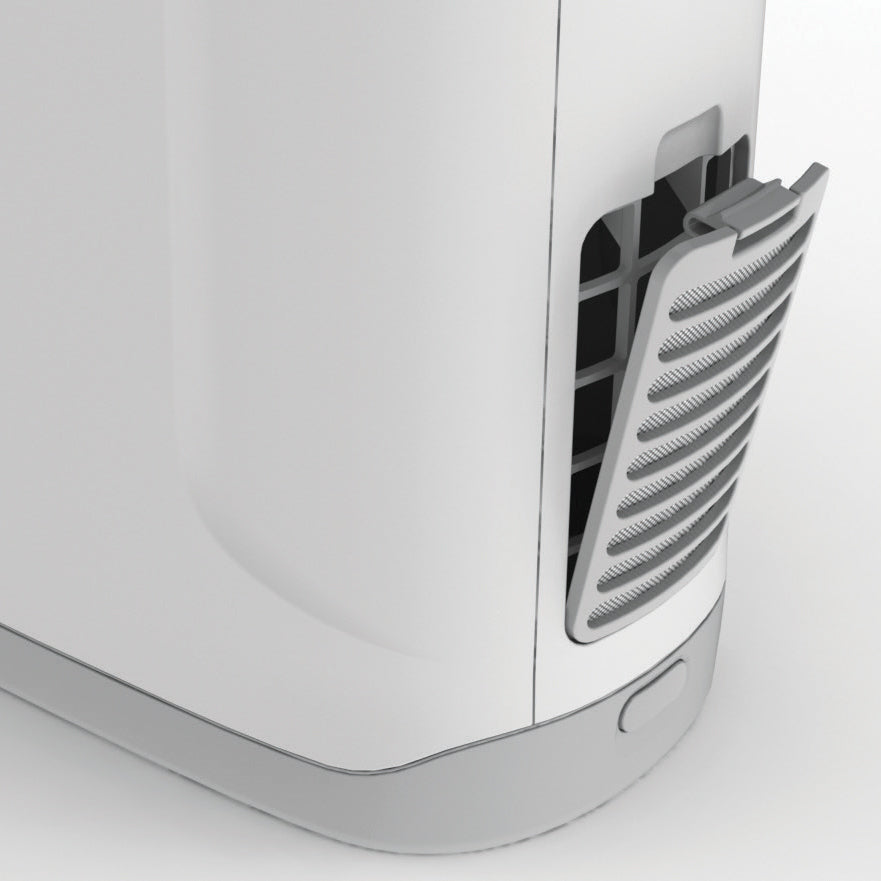 Side Of Inogen Concentrator With Filter cover open