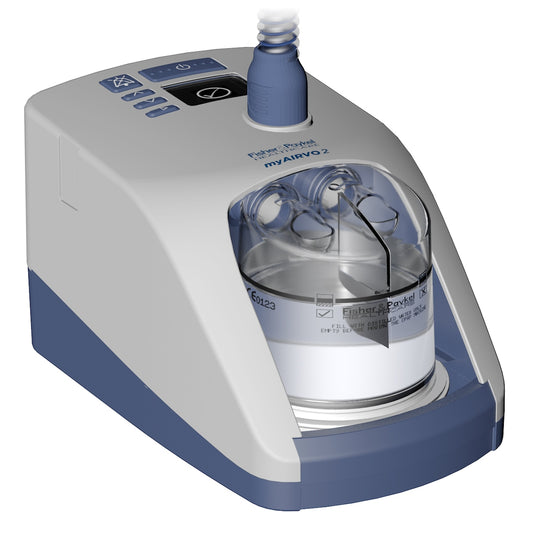 Fisher & Paykel medical device on a white background