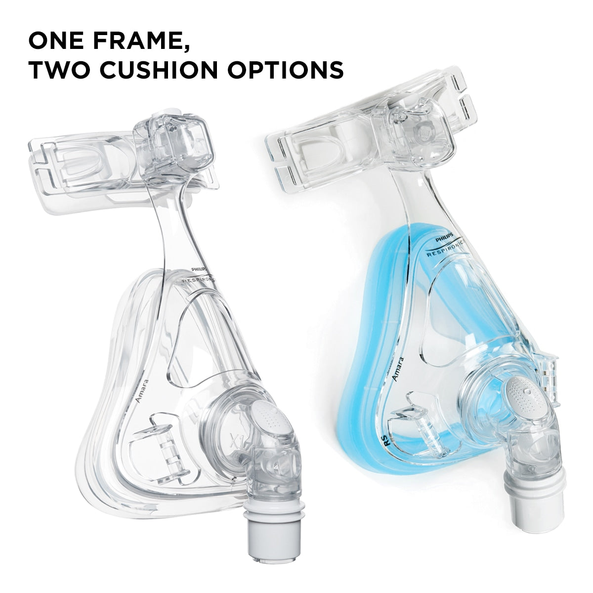 Amara Full Face Mask One Frame with Two Cushion Options