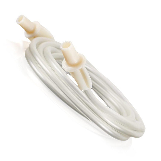 A 7-foot nebulizer tubing with white tips designed for use with PARI Vios Pro Compressor and PARI LC Series Nebulizer Cups.