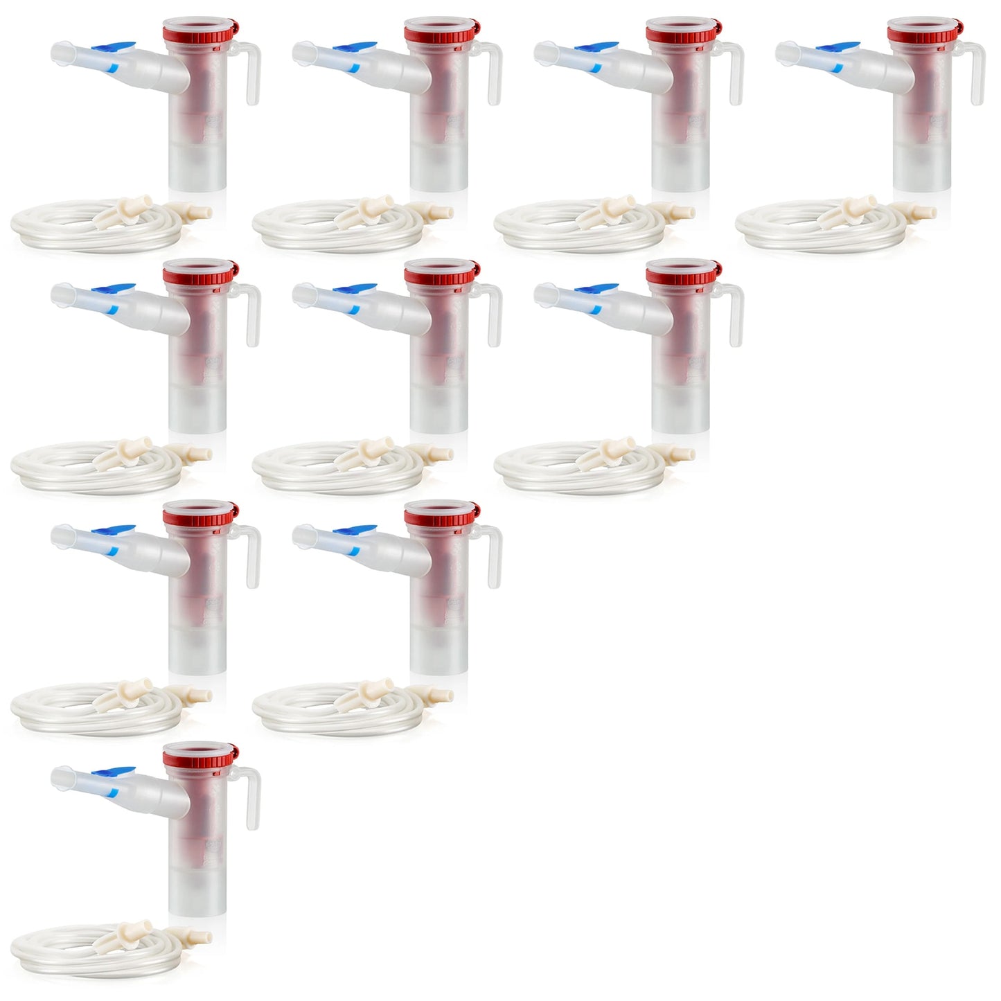 Pack of 10 Pari LC Star Reusable Nebulizers with Vios Pro Tubing