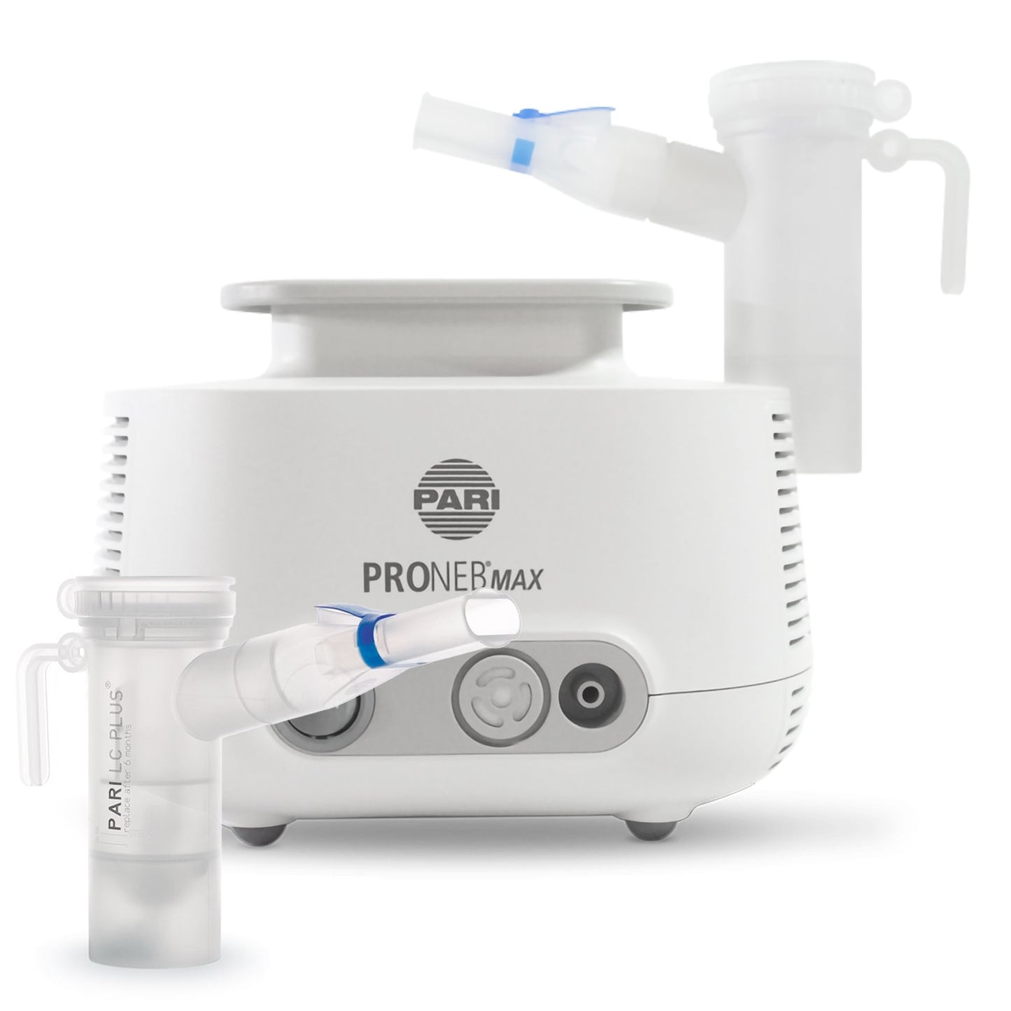 PARI PRONEB MAX inhaler device on a white background