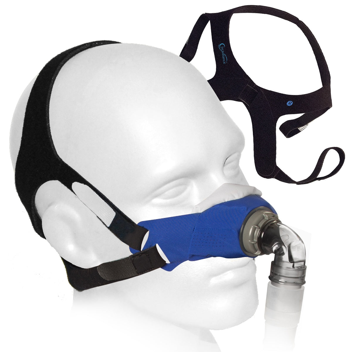 SleepWeaver 3D Soft Cloth Nasal CPAP/BiPAP Mask with Headgear