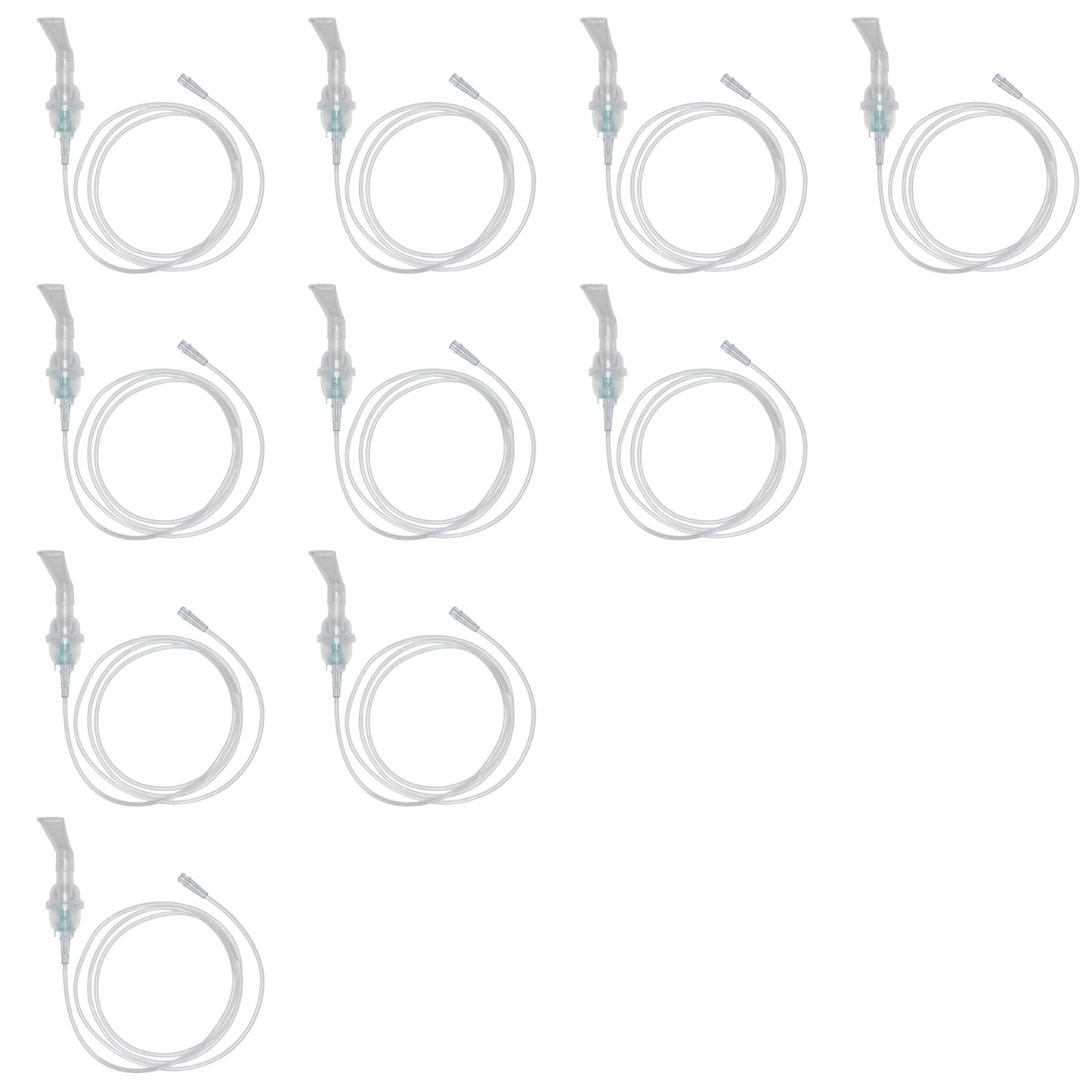 Set of 10 Sunset Disposable Nebulizer with Angled Mouthpiece