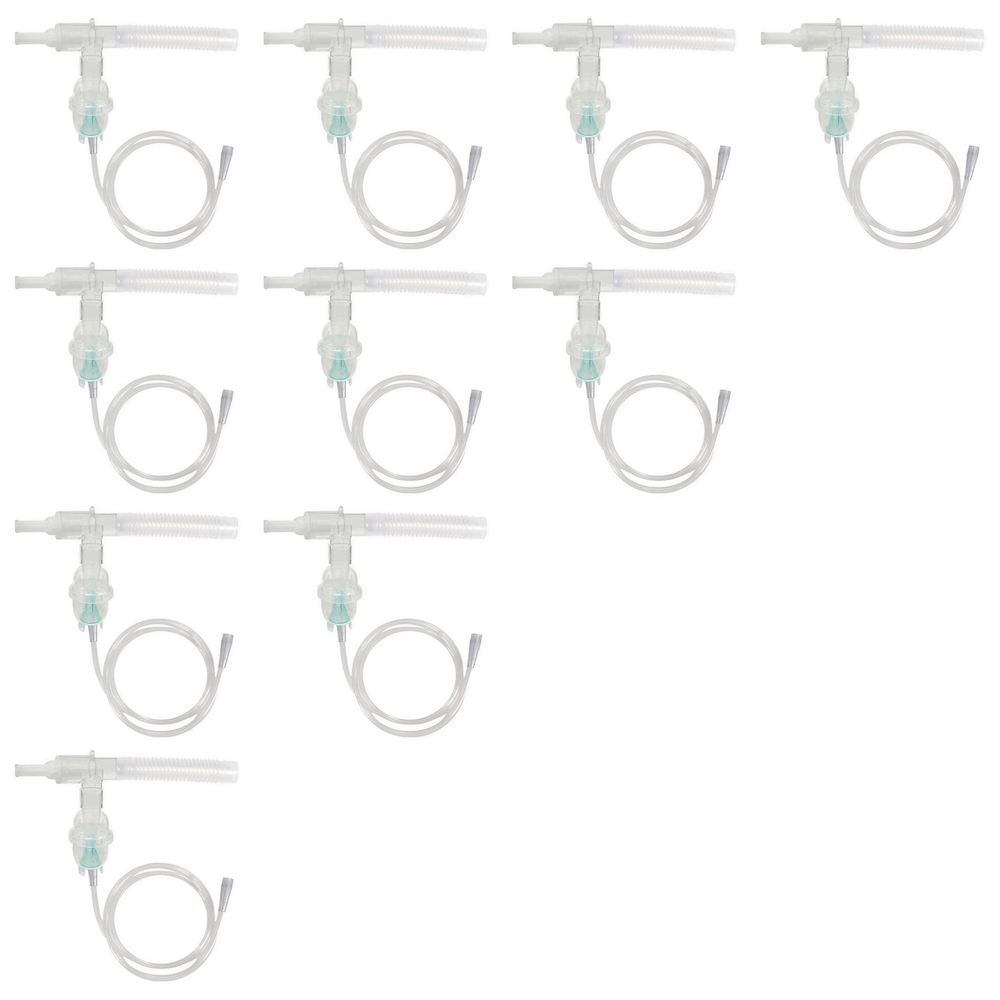 Set of 10 Sunset Disposable Nebulizer with T Piece