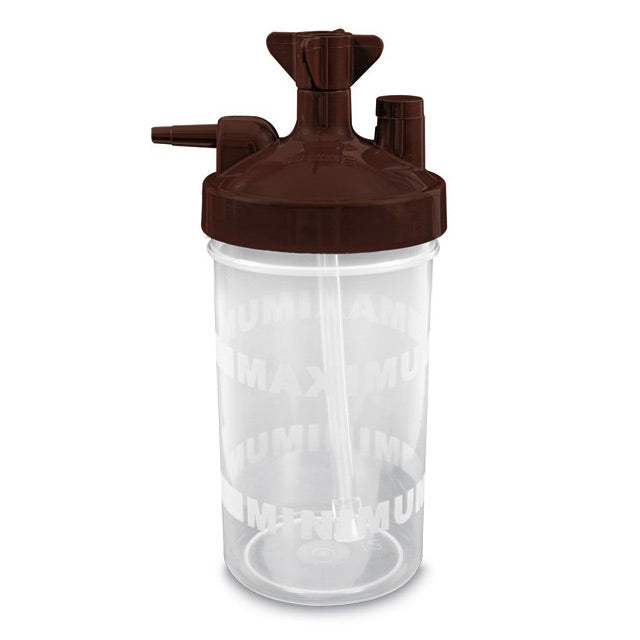 AirLife (formerly Salter) 7100 Bubble Humidifier Bottle for Various Oxygen Concentrators (Brown Lid with 3 PSI Safety Valve)