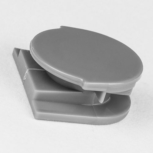 A gray side slot plug designed for SoClean 2 & 3 CPAP/BiPAP Sanitizers.