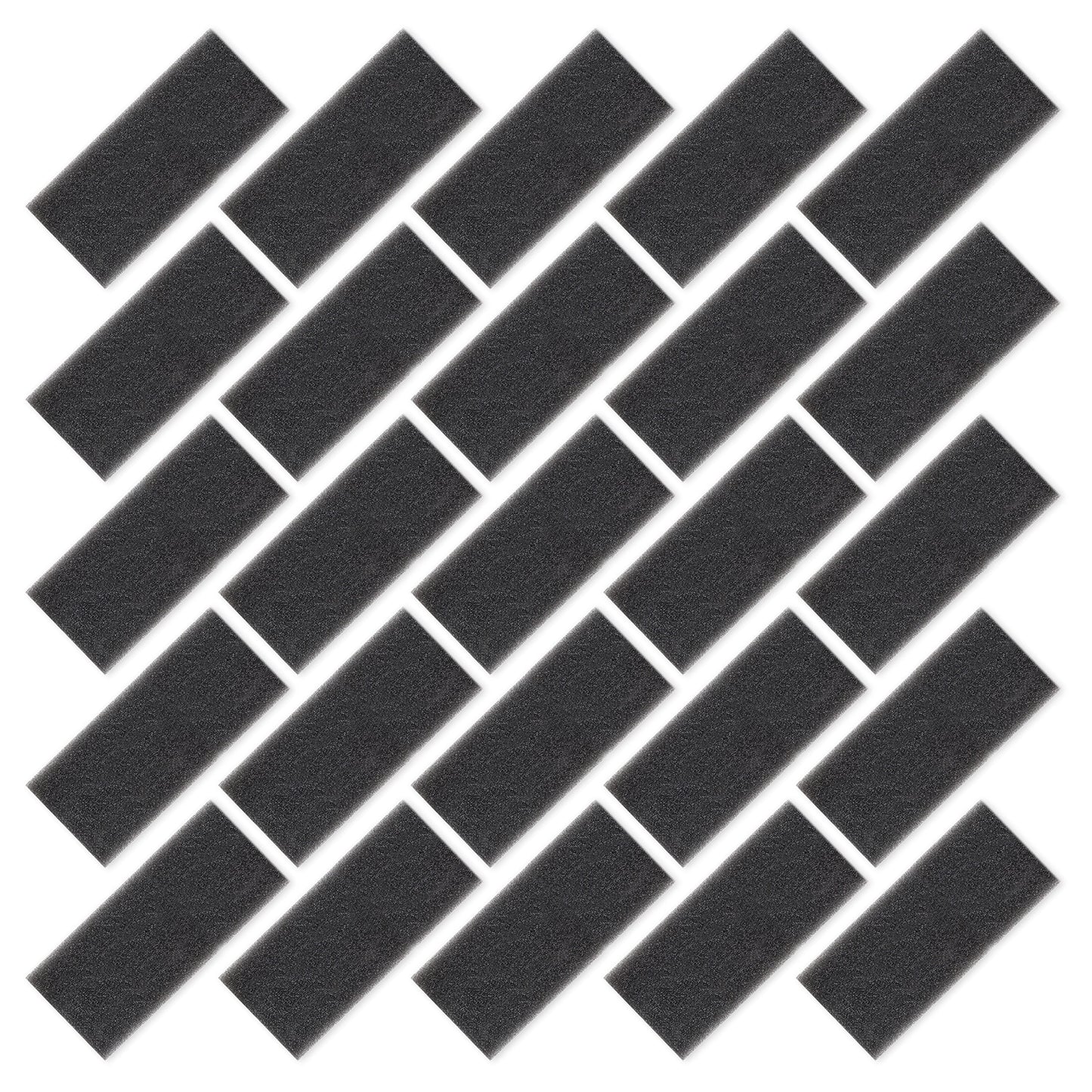 Set of 25 Black Respironics Foam Filters 