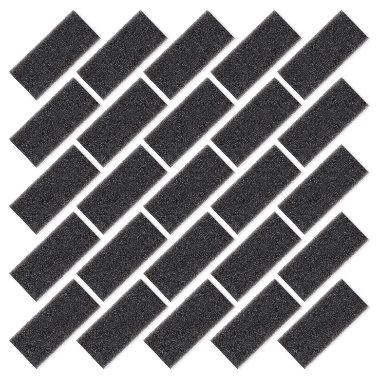 Set of 25 Black Respironics Foam Filters 