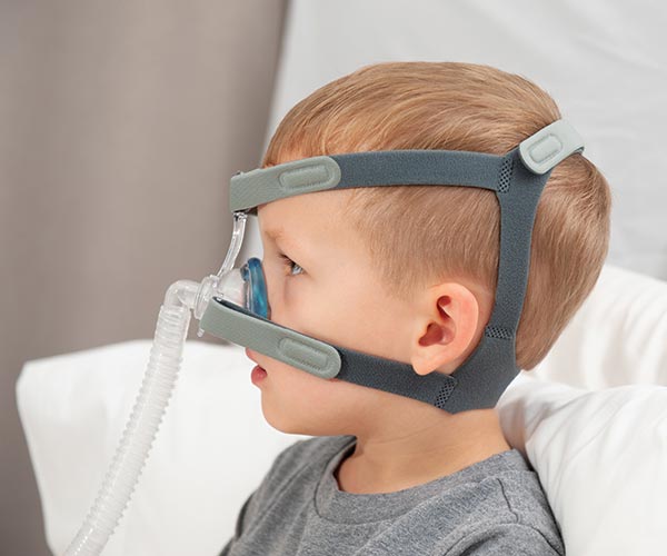 Child Wearing MiniMe2 Nasal Pediatric Mask