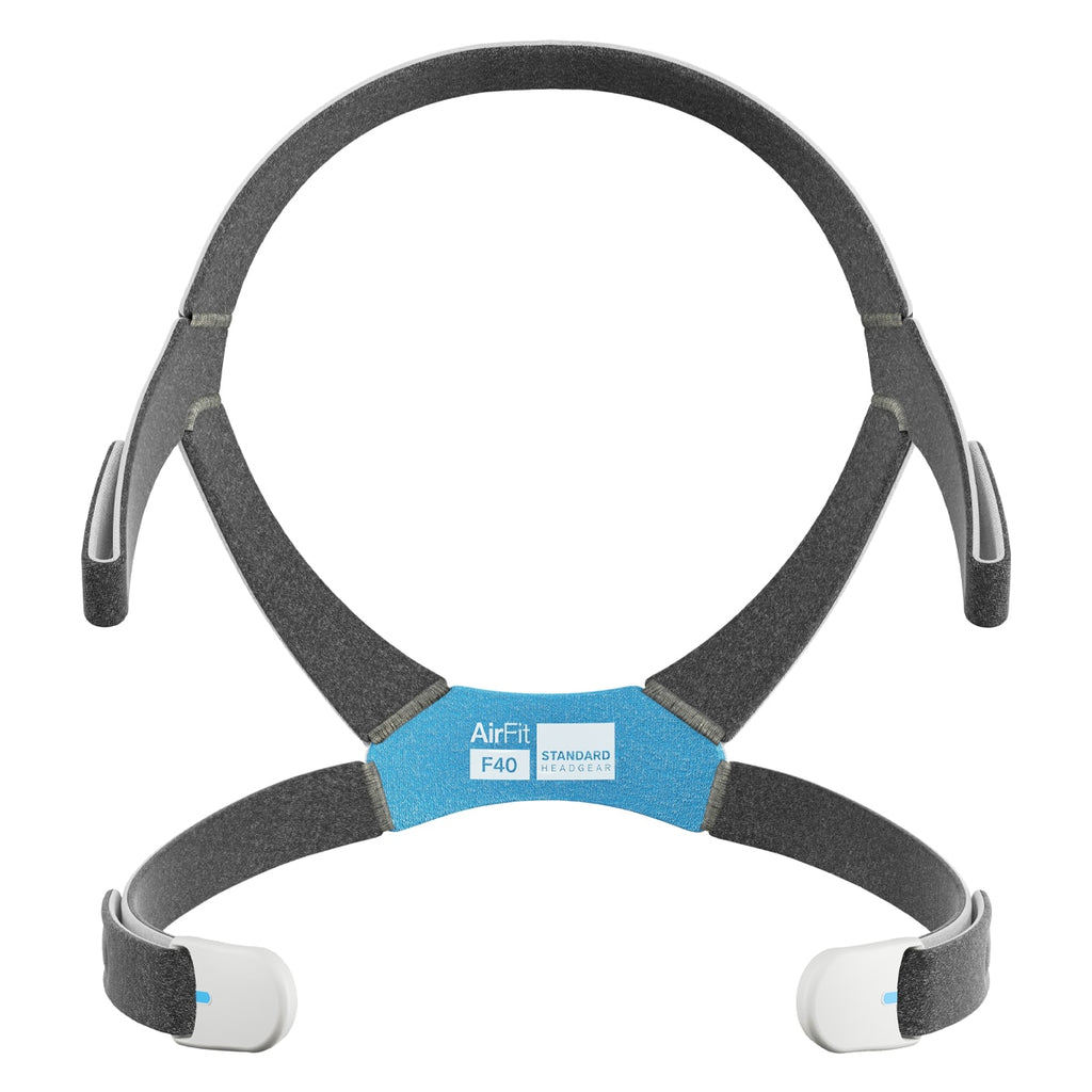 AirFit F40 CPAP Mask Headgear Standard with Blue Size Patch