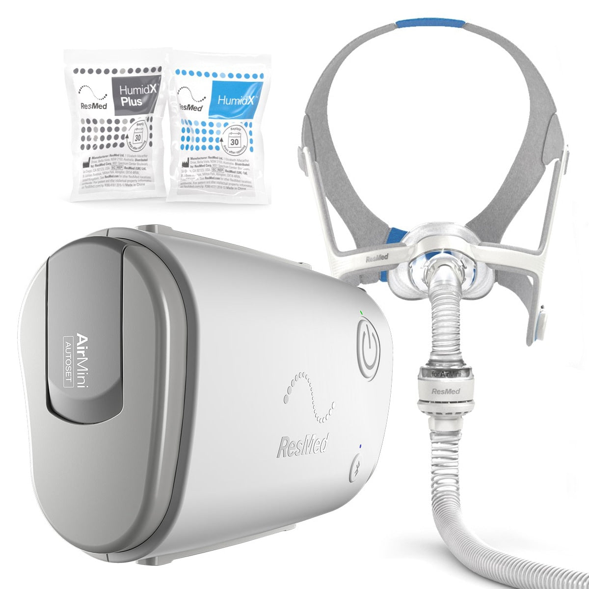AirMini CPAP Machine with AirFit N20 CPAP Mask and HumidX Filter