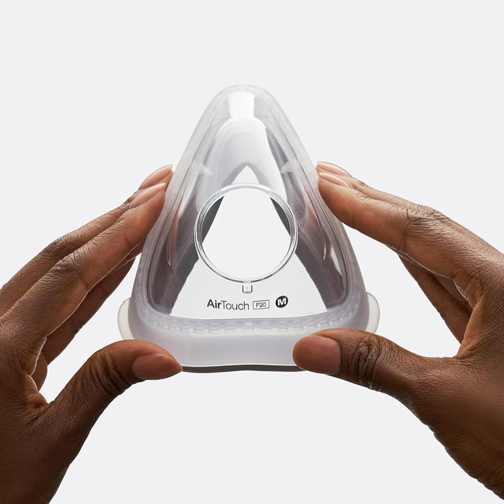 airtouch f20 full face cpap mask cushion size indicator