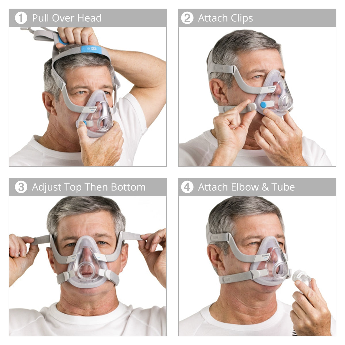 AirTouch F20 Full Face Mask Fitting Instructions
