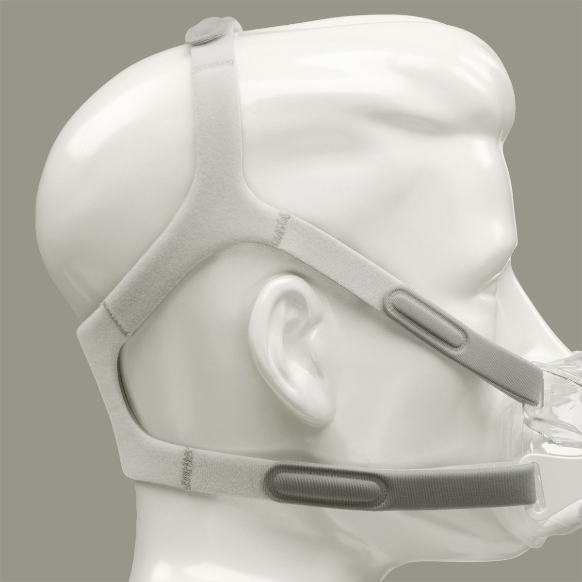 Mannequin Head Side View Showing Amara Headgear  