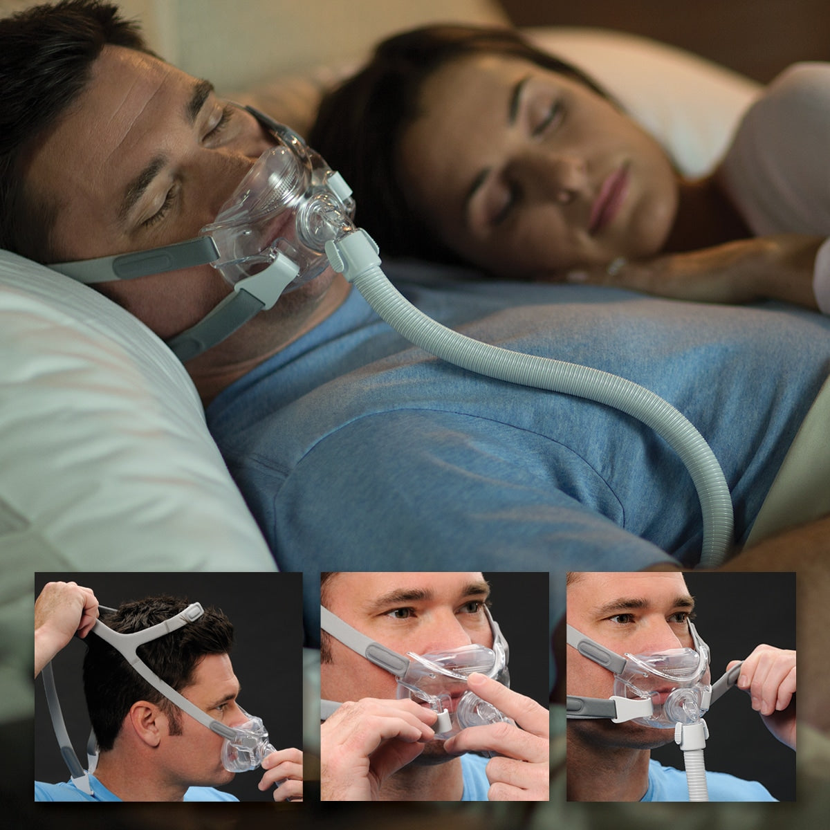 Amara View Talon Headgear Clips Application