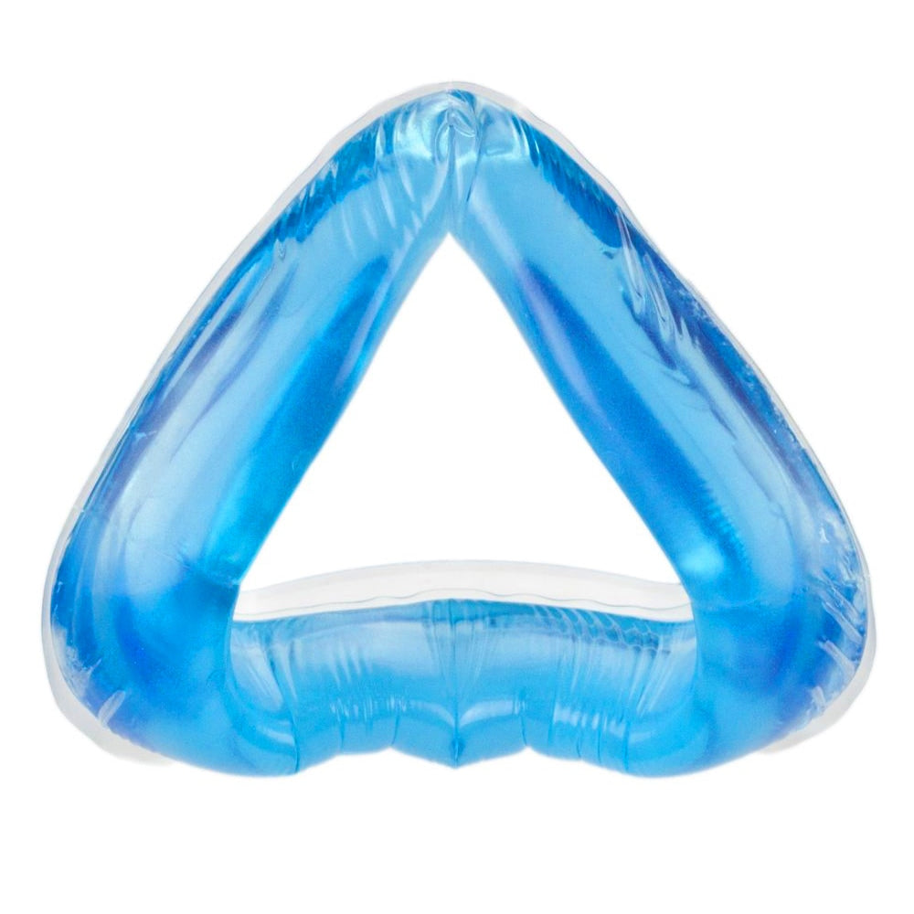 Blue CPAP Mask on White Background 