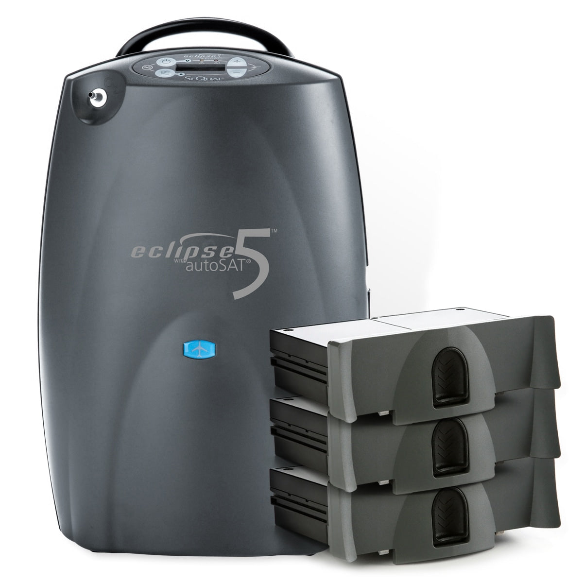 Eclipse 5 Portable Oxygen Concentrator Package (Continuous Flow 3 LPM & Pulse Dose 1-9)