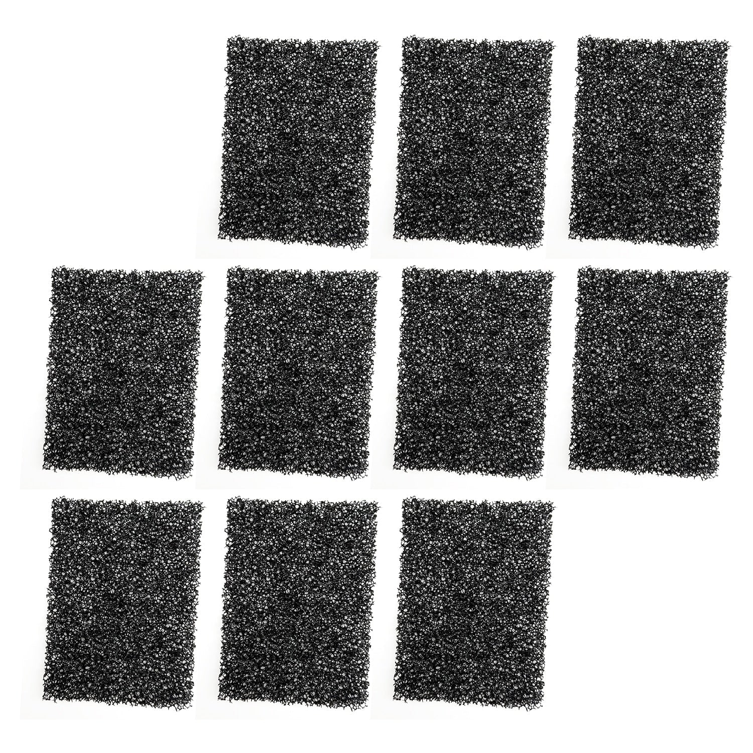 Grid of ten black rectangular filters on a white background