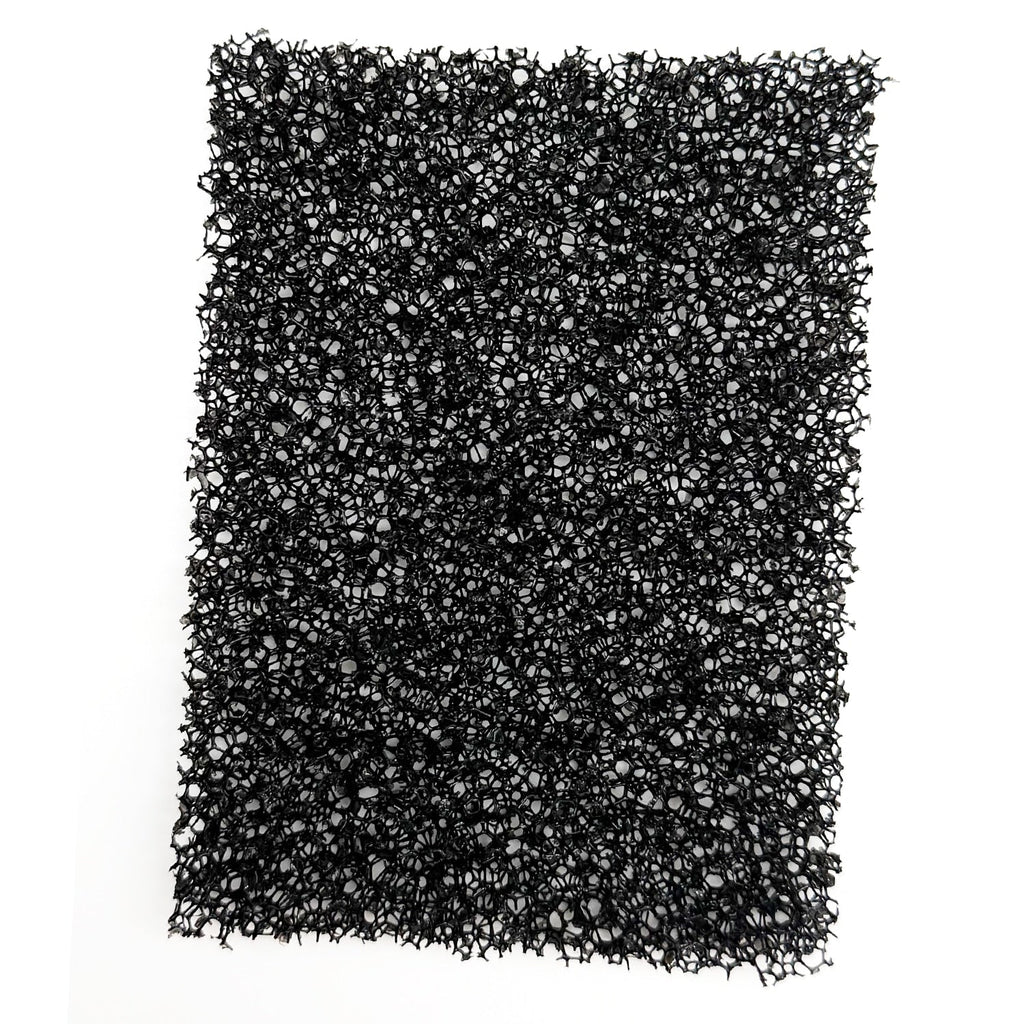 Rectangular black filter on a white background