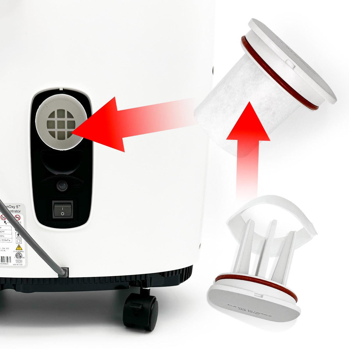 intenoxy 5 filter placement