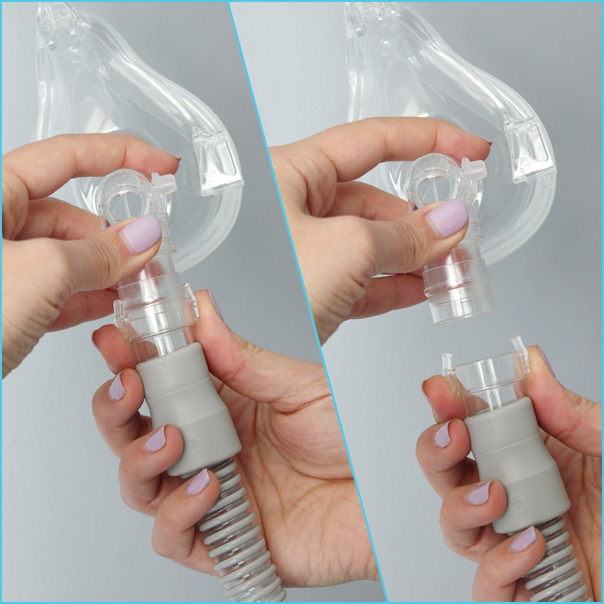 quick connect cpap mask swivel