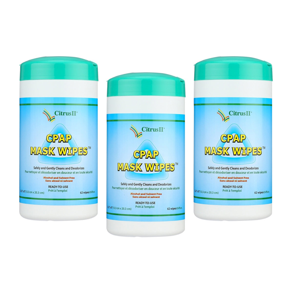 Citrus II CPAP Mask Wipes 3-Pack