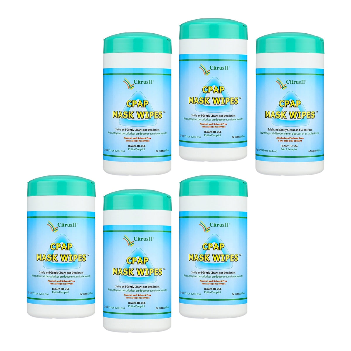 Citrus II Cleaning Wipes for CPAP/BiPAP Masks & Oxygen Equipment