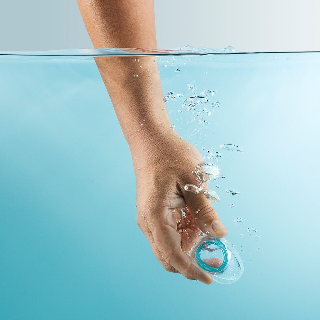 Hand in Water Holding Evora Nasal Cushion 