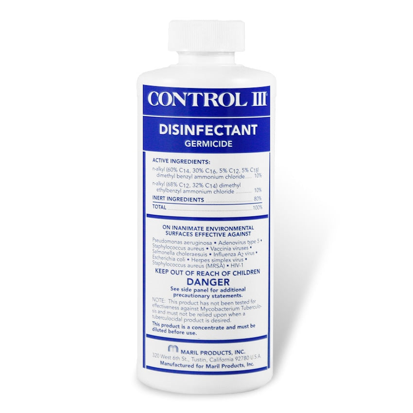 Control III Disinfectant Bottle 8oz