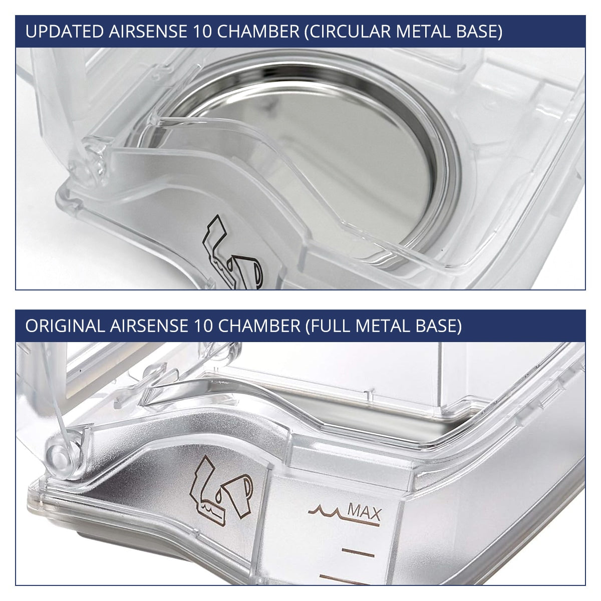 Water Chamber for AirSense 10 & AirCurve 10 HumidAir Humidifiers (Dishwasher Safe)