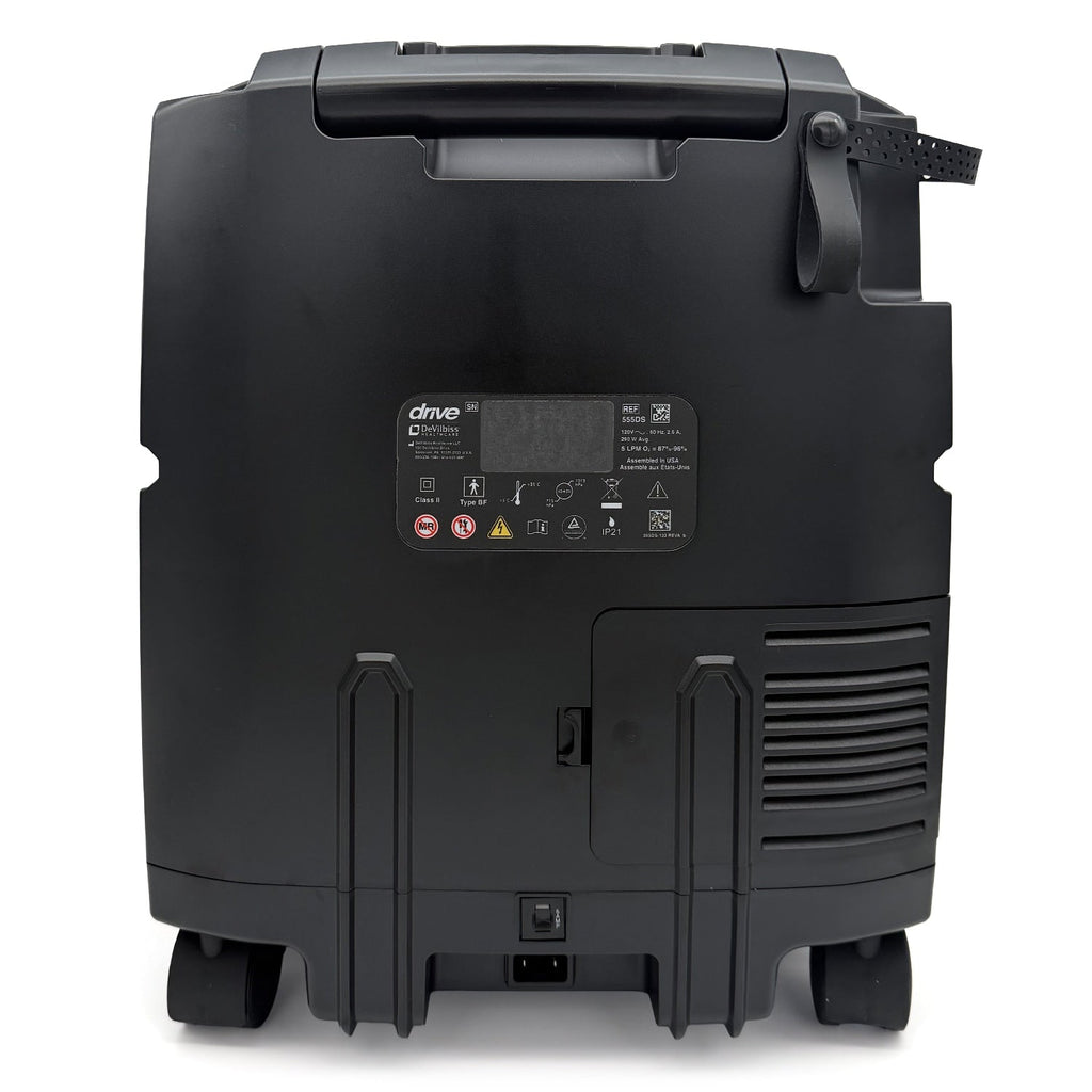 Rear view of Drive 555ds oxygen concentrator