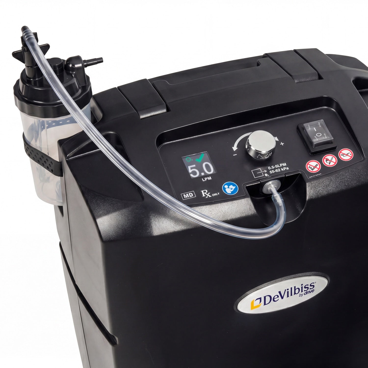 Devilbiss machine with digital display and control panel on a white background