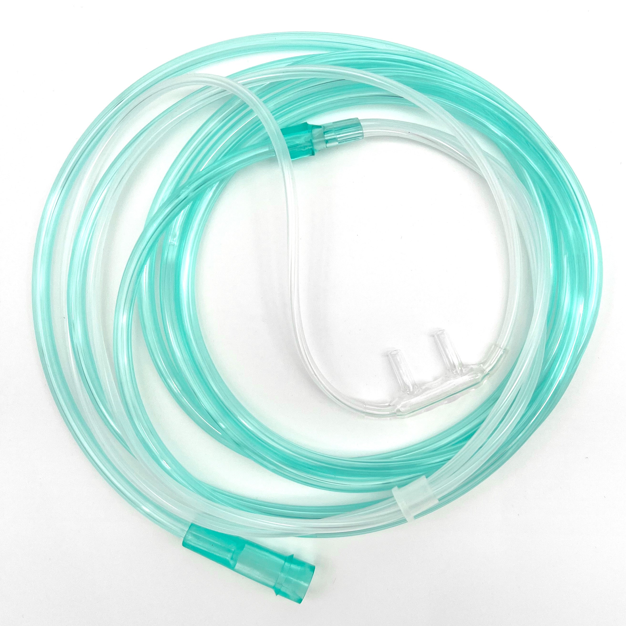 Drive DeVilbiss Extra Soft Cozy Nasal Cannula with 7 Foot Green Oxygen Supply Tubing