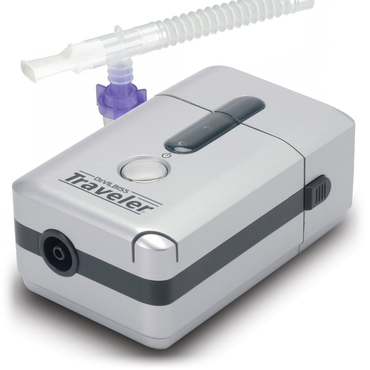 Devilbiss Traveler nebulizer on a white background