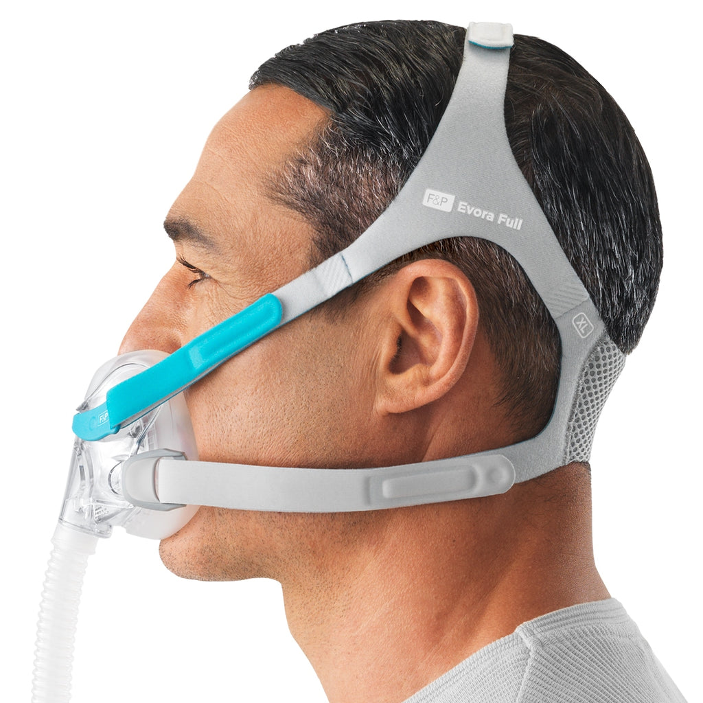 Side Profile of Man Wearing Evora Full Face Mask 