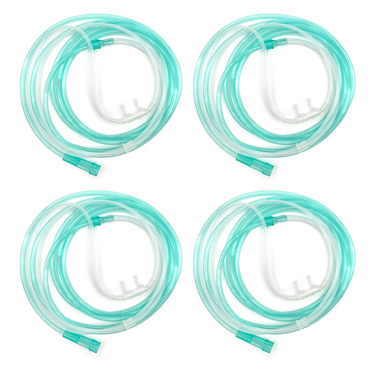 Extra Soft Cozy Nasal Cannula with 7 Foot Green Oxygen Supply Tubing