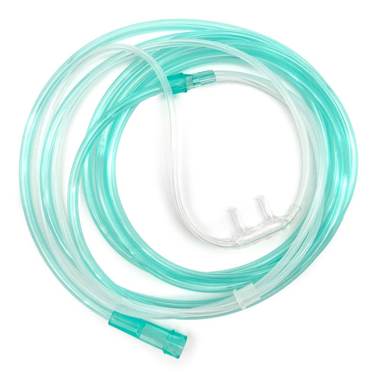 Extra Soft Cozy Nasal Cannula with 7 Foot Green Oxygen Supply Tubing