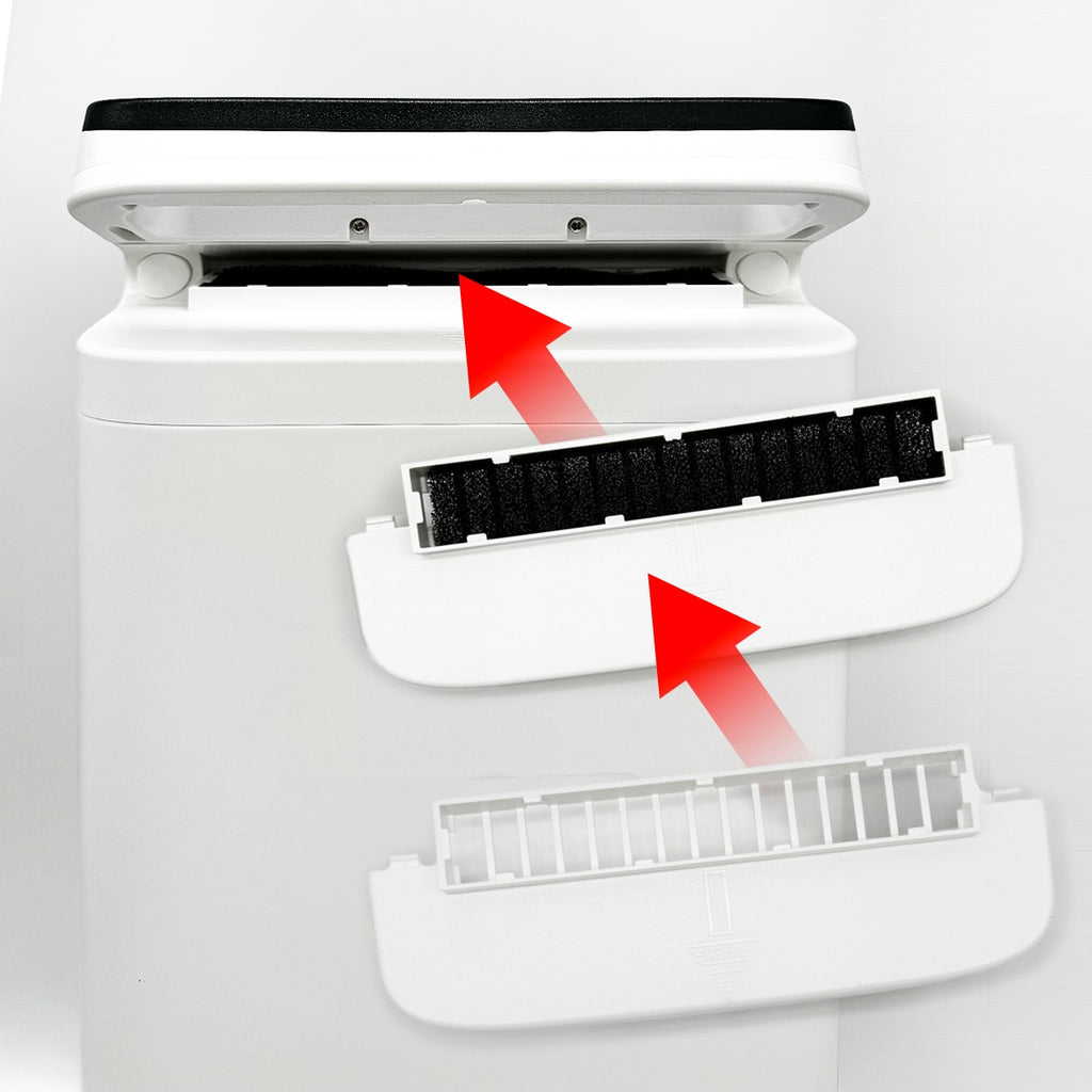 Filter Cover for OxyHome Oxygen Concentrator Insertion Diagram