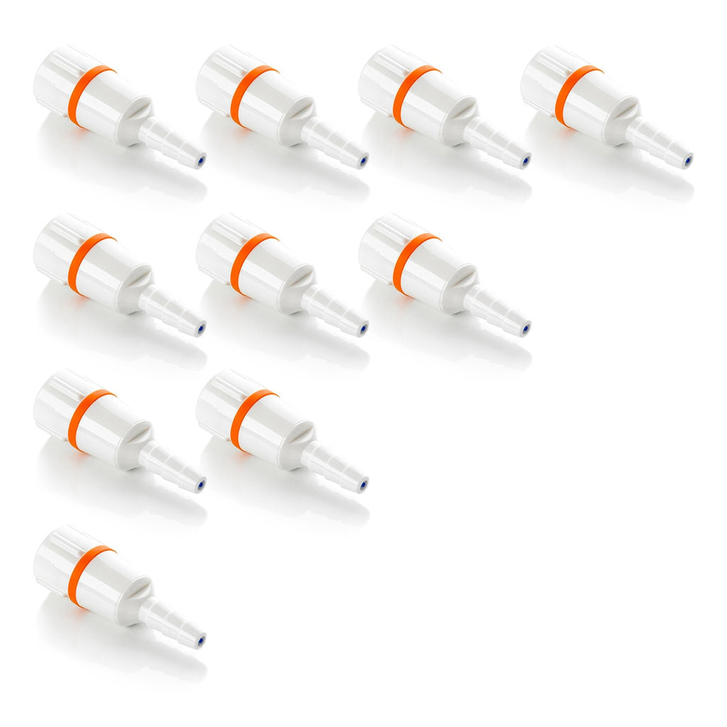 firesafe nozzle Christmas tree adapter for oxygen therapy safety 10-pack