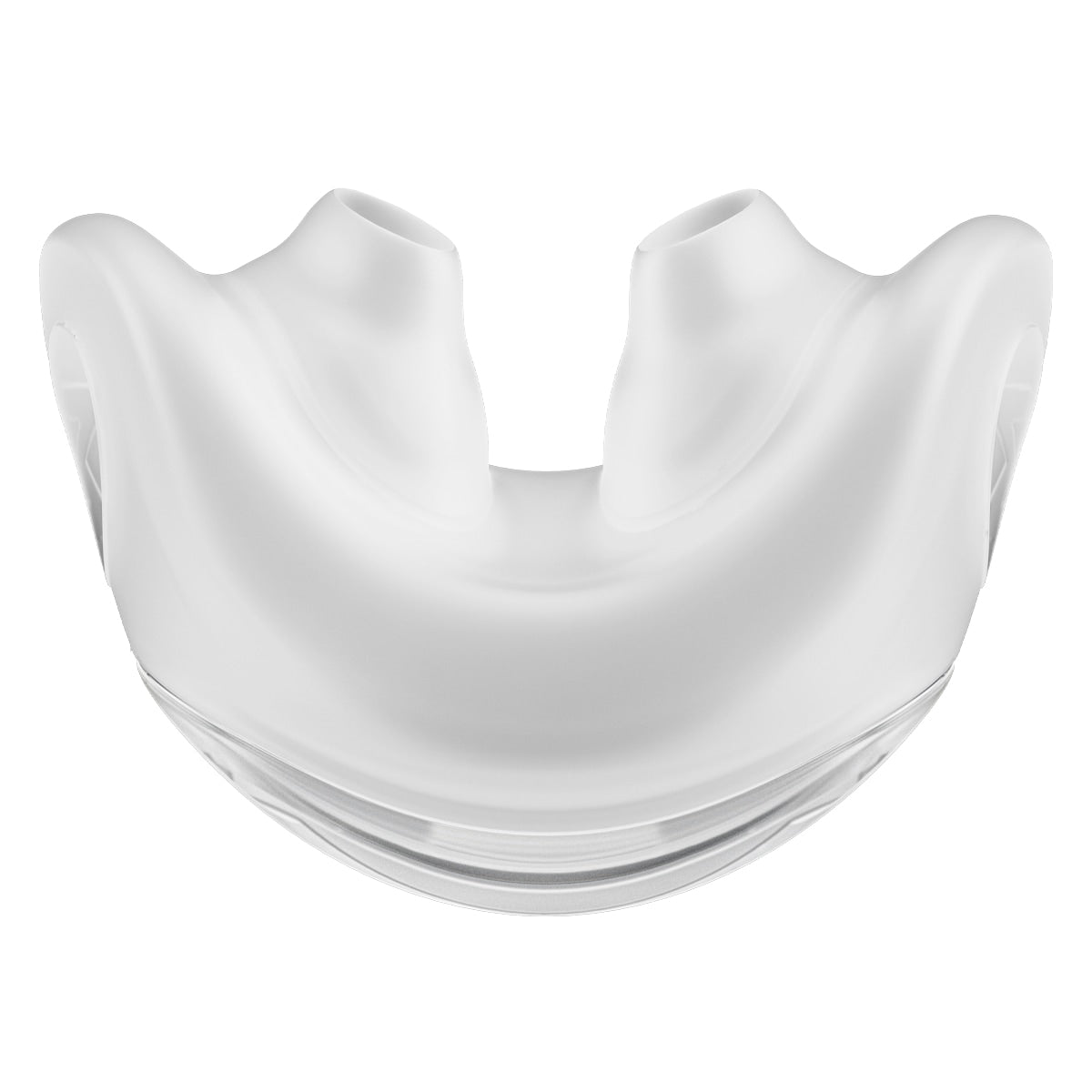 A white nasal pillow designed for use with CPAP/BiPAP masks, showing a soft cushion with no visible straps or connections.