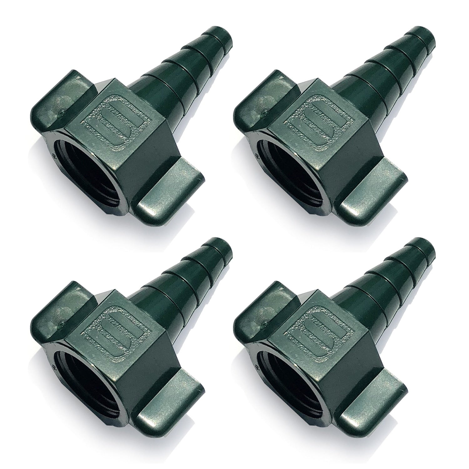 4 pack of green oxygen tubing Christmas tree adapter 