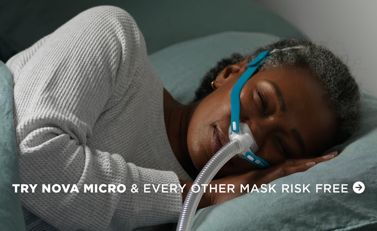 F&P Nova Micro Nasal Pillow CPAP/BiPAP Mask with Headgear