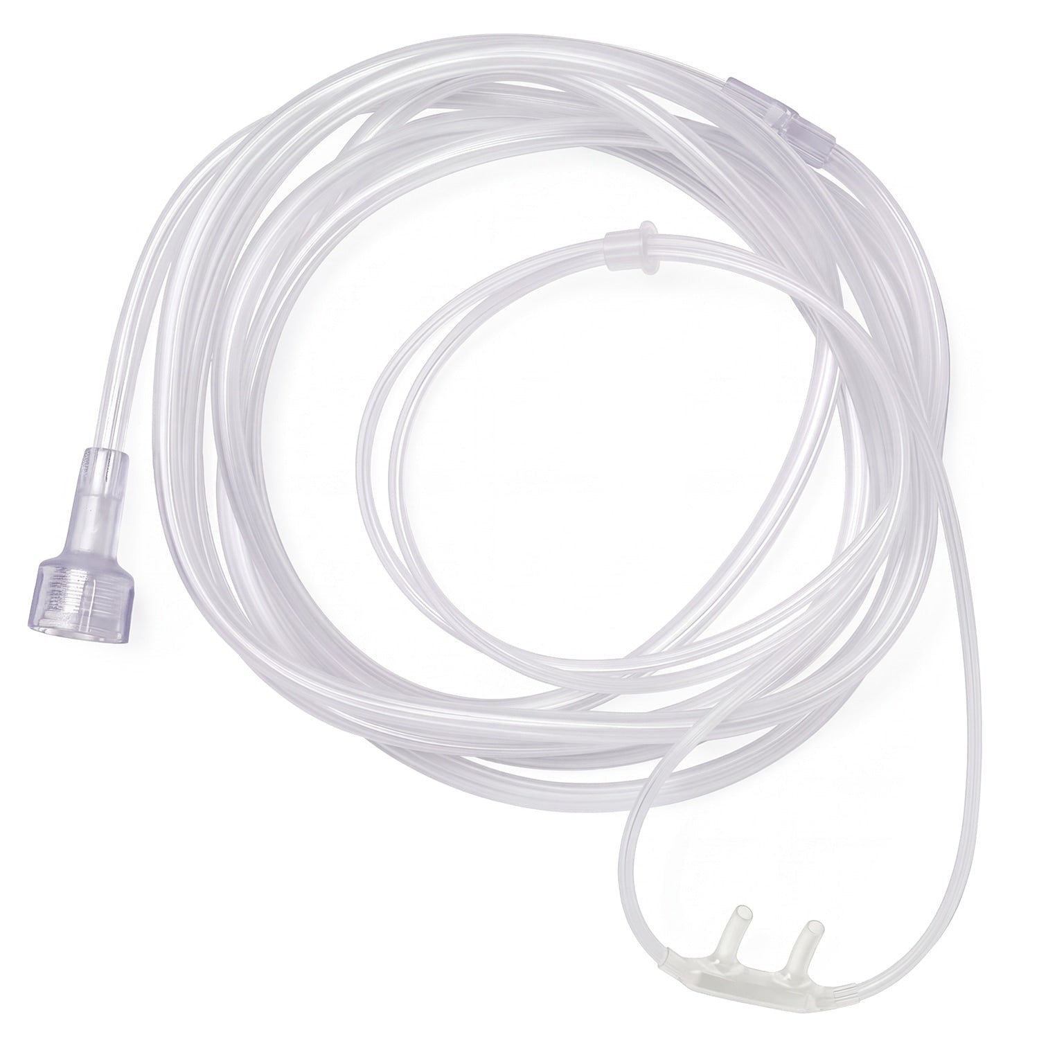 Soft Nasal Cannula with Universal Connector & 7-Foot Oxygen Supply Tubing