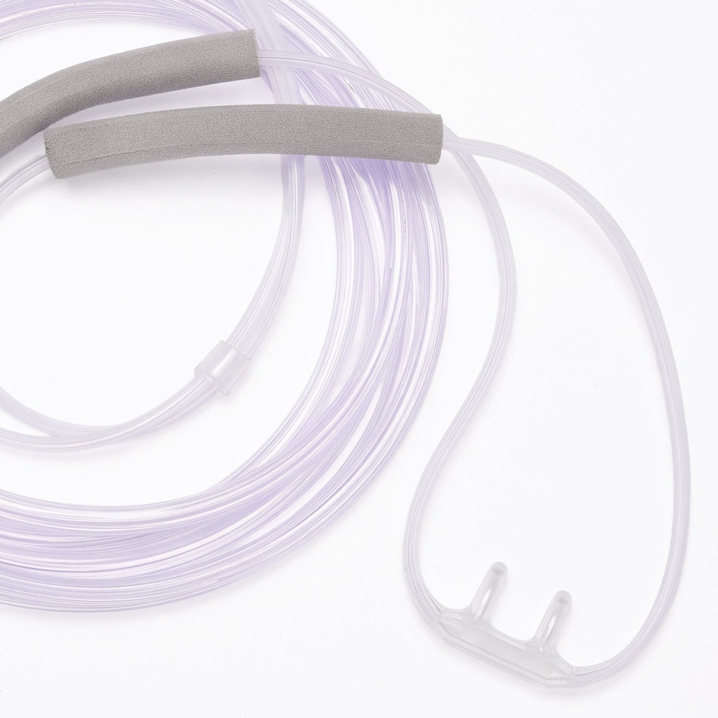 Soft Nasal Cannula with Foam Ear Covers & 7-Foot Oxygen Supply Tubing